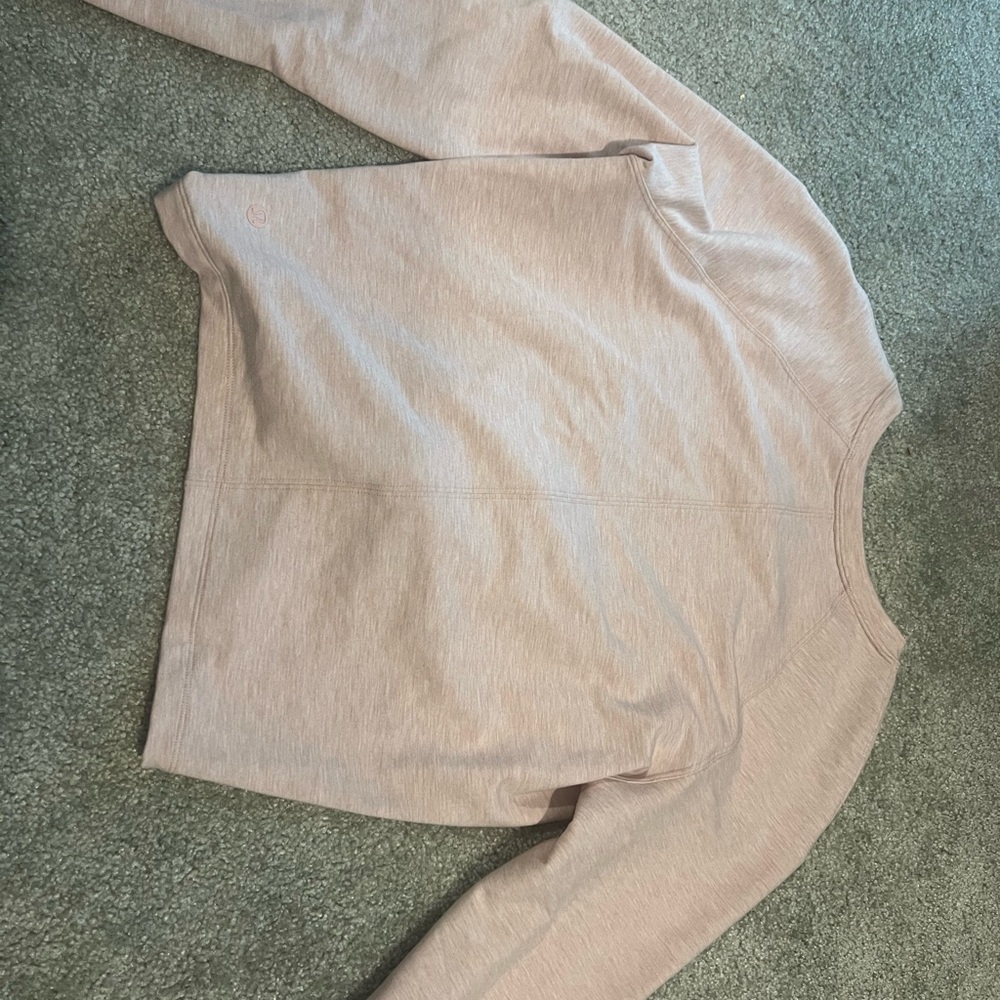 Lululemon, pink cropped sweater, size 4/small